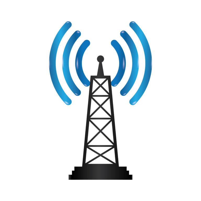 Radio Tower Wave Blue 768x768